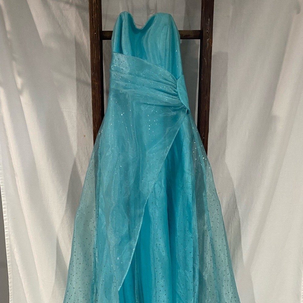 Elsa Cosplay, Teal Blue Prom Dress, Teal Blue Gown